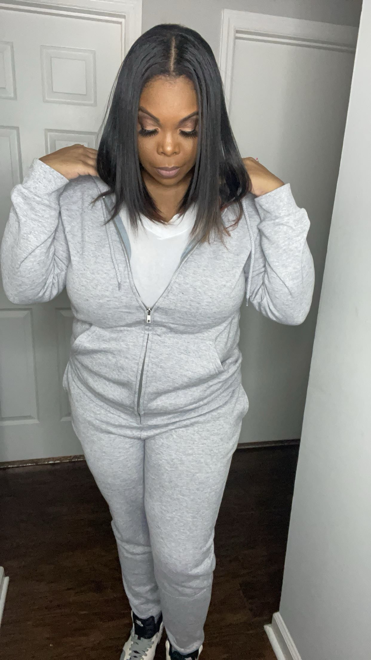 Gray Jogging Suit