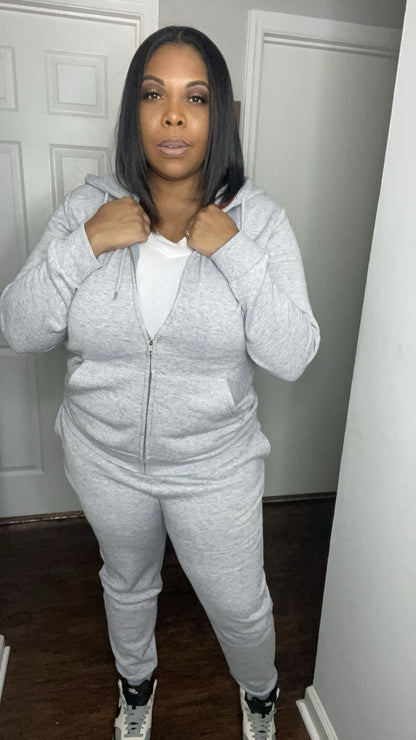 Gray Jogging Suit